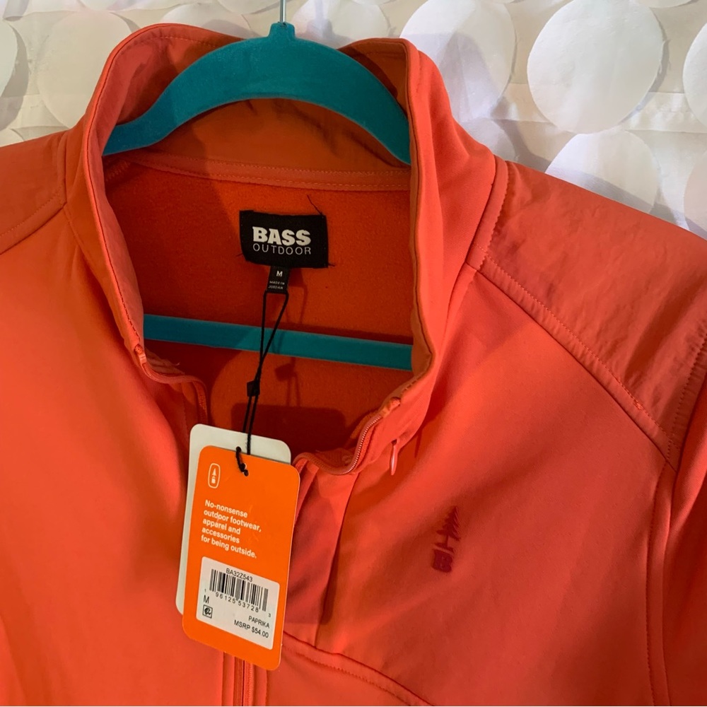 Bass Outdoor Women Palmetto Full Zip Lightweight Fleece Red / orange Size M - Picture 3 of 14